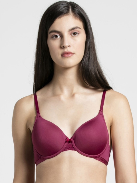

Jockey Pink Solid Underwired Lightly Padded T-shirt Bra 1817-0103