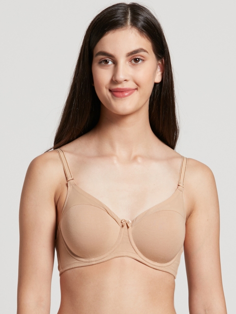 

Jockey Beige Solid Underwired Lightly Padded T-shirt Bra FE38-0105