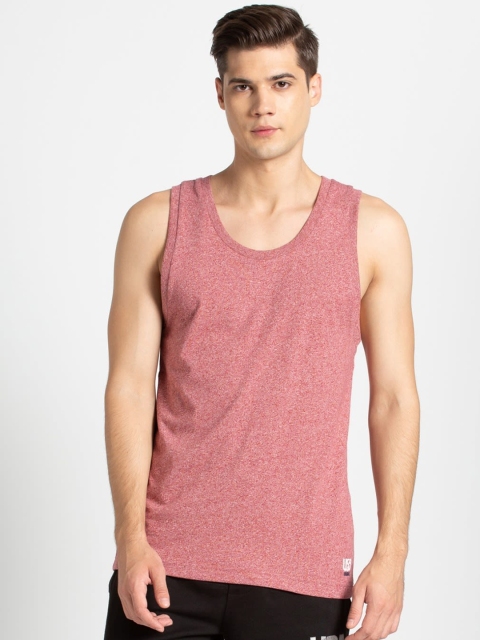 

Jockey Men Pink Solid Lounge T-Shirt