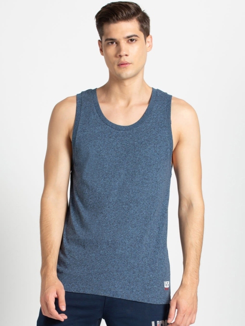 

Jockey Men Navy Blue Comfort Fit Solid Lounge T-Shirt