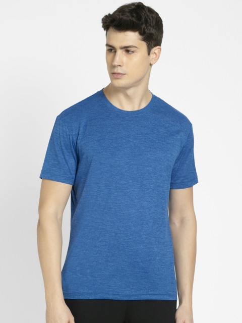 

Jockey Men Blue Solid Round Neck Lounge T-shirt