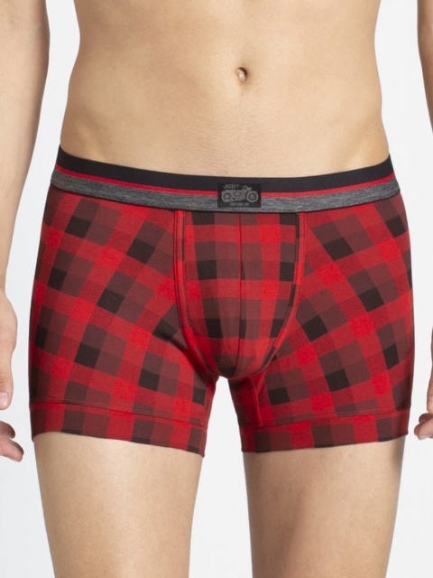 

Jockey Men Red & Black Checked Trunks US81-0103