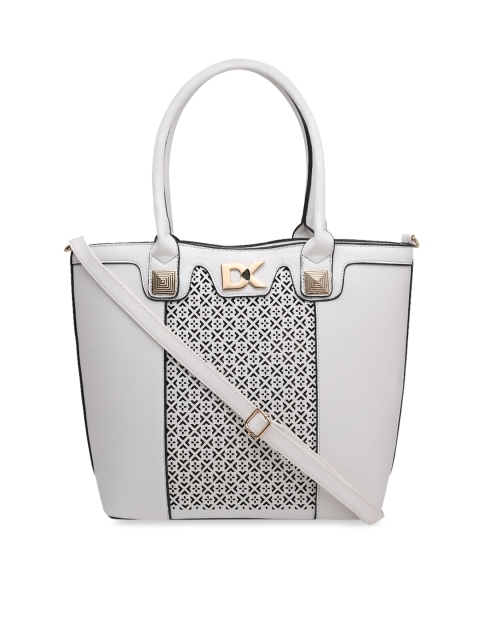 

Diana Korr Silver-Toned Solid Handheld Bag