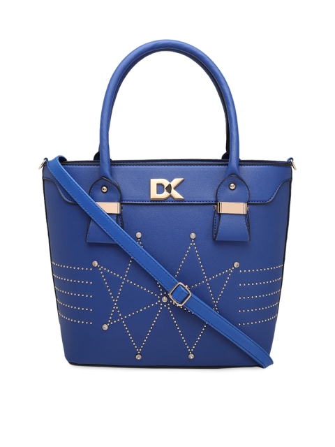 

Diana Korr Blue Embellished Handheld Bag