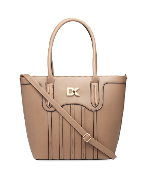

Diana Korr Beige Solid Shoulder Bag