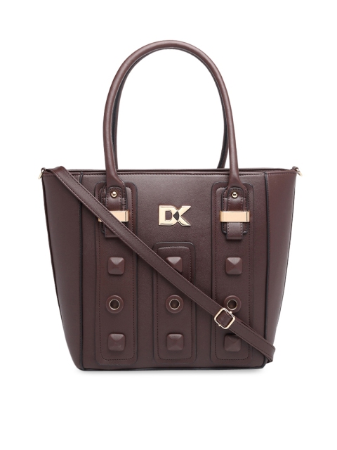 

Diana Korr Coffee Brown Solid Handheld Bag