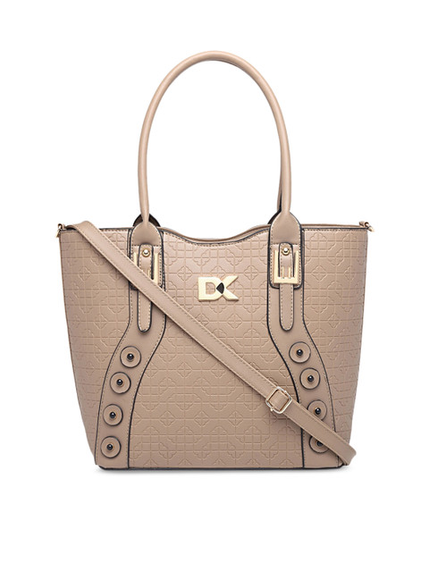 

Diana Korr Taupe Textured Handheld Bag