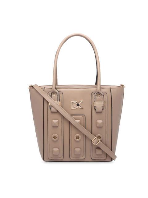 

Diana Korr Taupe Embellished Handheld Bag