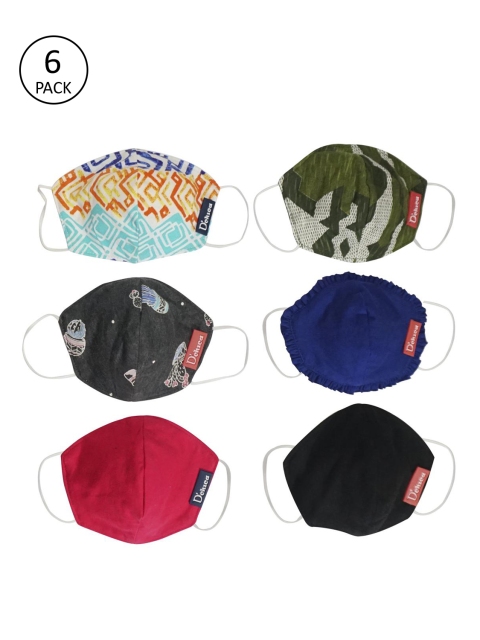 

DChica Kids Set of 6 Assorted 2-Ply Reusable Face Masks