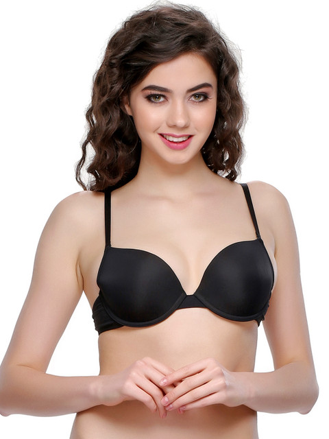 

Clovia Black T-shirt Bra BR0465P13