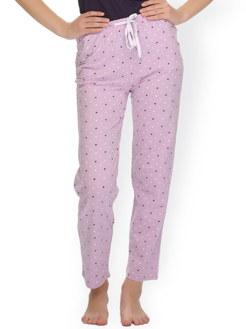 

Clovia Purple Printed Pyjamas LB0015P12