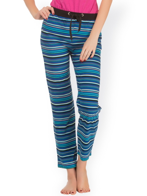

Clovia Blue Striped Pyjamas LB0017P13