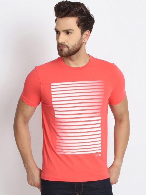 

98 Degree North Men Coral Printed Round Neck T-shirt