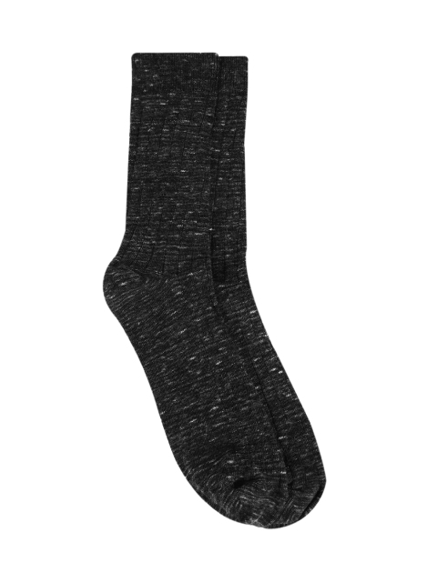 

Jockey Men Black Speckled Design StayFresh Technology Calf Length Socks