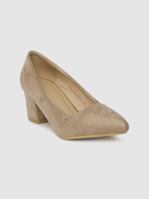 

Van Heusen Women Beige Solid Pumps