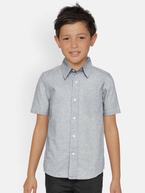

The Childrens Place Boys Grey Regular Fit Solid Casual Shirt