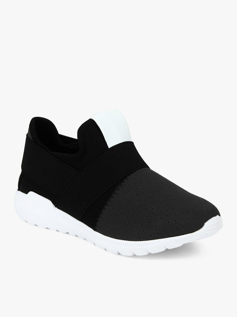 

Lee Cooper Boys Charcoal Grey & Black Colourblocked Slip-On Sneakers