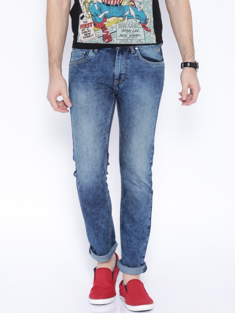 

Flying Machine Blue Michael Slim Tapered Jeans