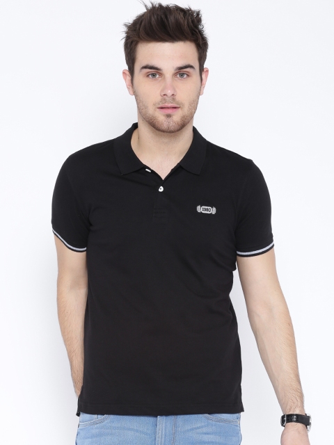 

Flying Machine Black Polo T-shirt