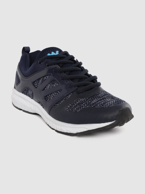 

Wildcraft Men Navy Blue Woven Design Trekking Shoes