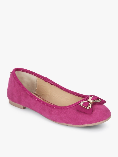 

Dune Women Pink Solid Ballerinas