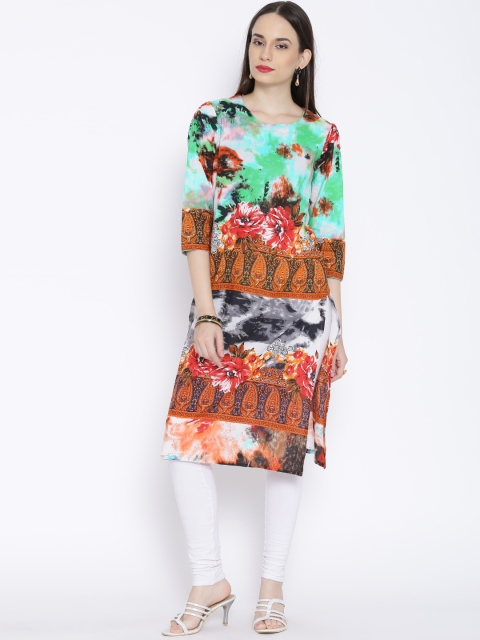 

Rain & Rainbow Multicoloured Printed Kurta, Multi