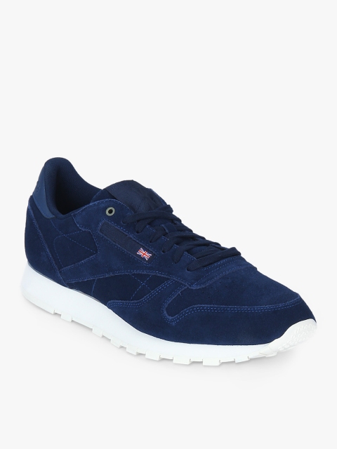 

Reebok Men Navy Blue Solid Sneakers