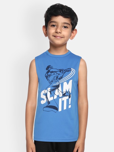 

The Childrens Place Boys Blue Graphic Print Round Neck T-shirt