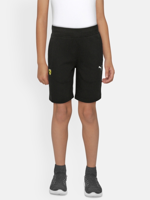 

PUMA Motorsport Boys Black Solid Scuderia Ferrari Sweat Shorts