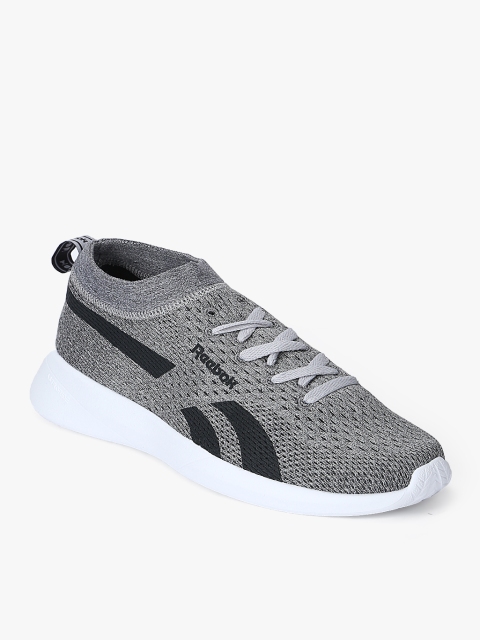 

Reebok Unisex Grey Woven Design Sneakers