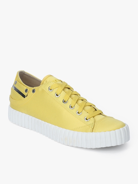 

DIESEL Women Yellow Solid Magnete S-Exposure Sneakers