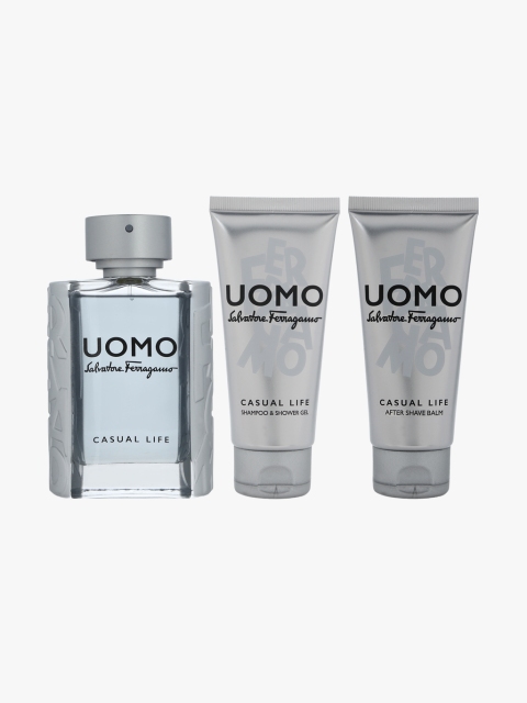 

Salvatore Ferragamo Men Uomo Fragrance Gift Set, Silver