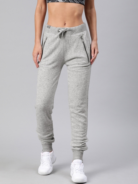 

Superdry Women Grey Solid Straight Fit zip Fashion Joggers