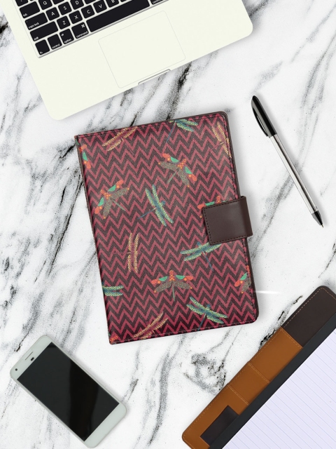 

India Circus by Krsnaa Mehta Jam Chevron Butterflies Notebook Planner, Brown