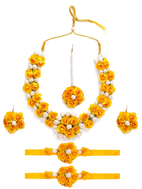 

Yellow Chimes Handcrafted Jewellery Set With Bracelets