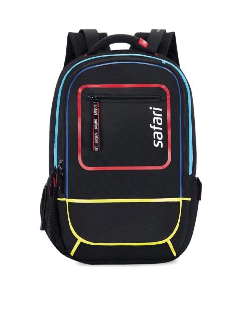 

Safari Unisex Black Brand Logo Backpack