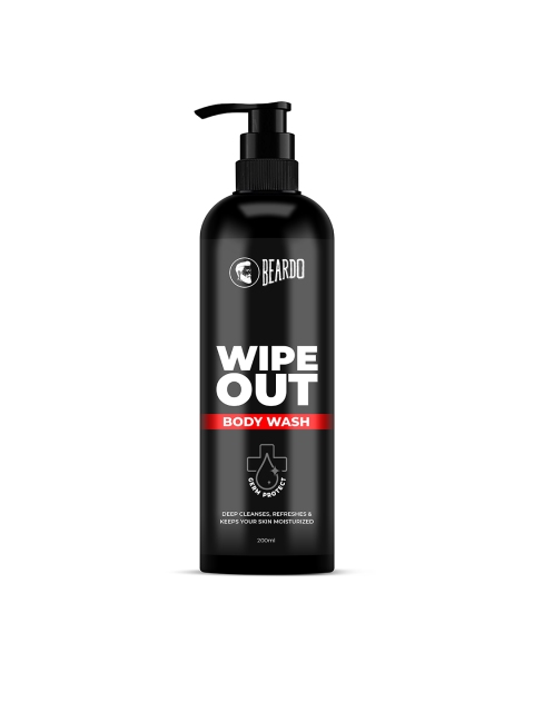 

BEARDO Men Wipe Out Body Wash 200 ml, Black