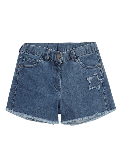 

Cherokee Girls Blue Washed Regular Fit Denim Shorts