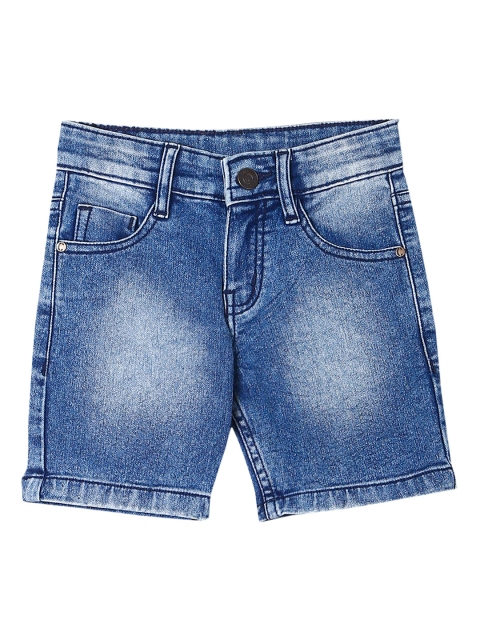 

Cherokee Boys Blue Solid Slim Fit Denim Shorts