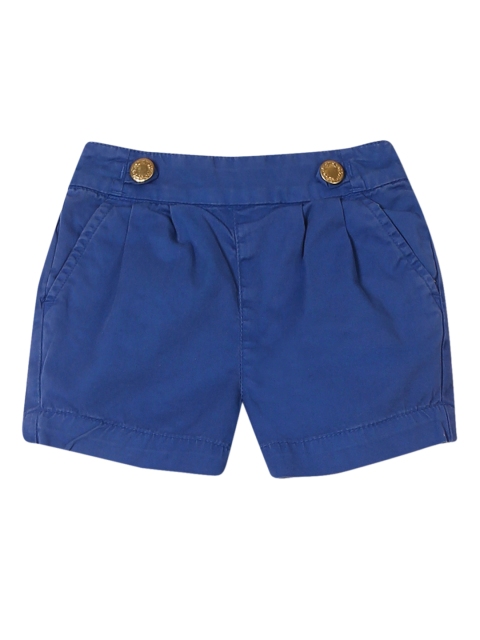 

Cherokee Girls Navy Blue Solid Regular Fit Front Pleated Regular Shorts
