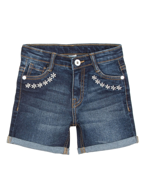 

Cherokee Girls Blue Washed Slim Fit Denim Shorts