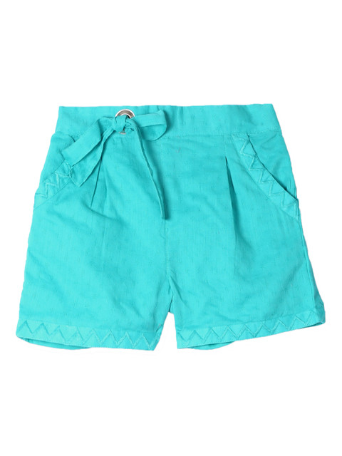 

Cherokee Girls Blue Solid Regular Shorts