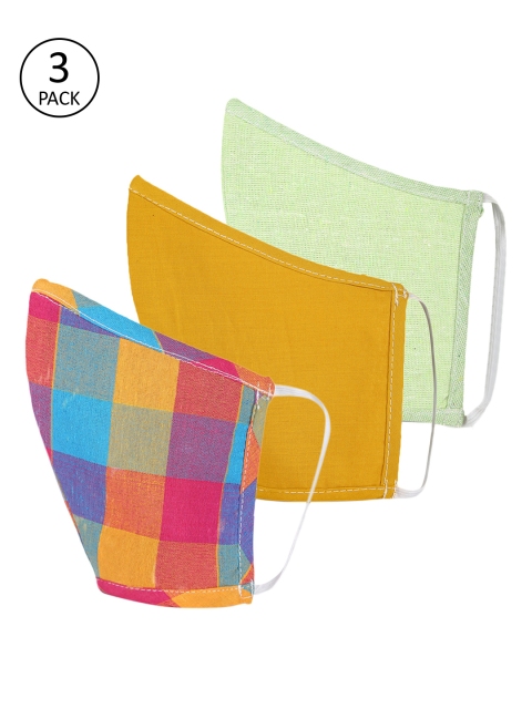 

Shakumbhari Adults Pack of 3 Reusable 2-Layer Outdoor Masks, Multi