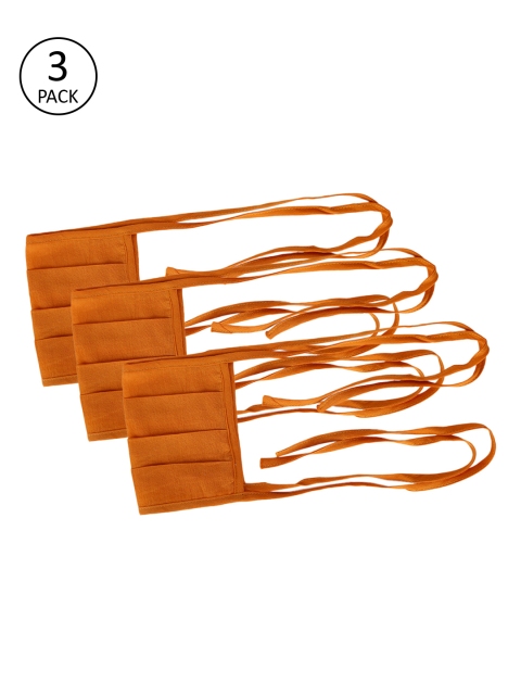

Shakumbhari Unisex Pack Of 3 2 Ply Cloth Masks, Red