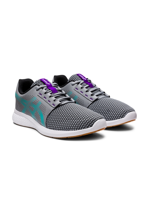 

ASICS Men Grey & Black Woven Design Gel Torrance 2 Sneakers