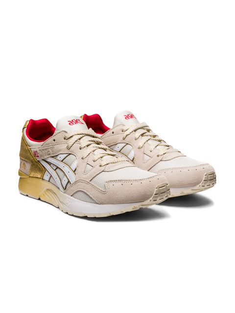 

ASICS Men Beige & Off-White Colourblocked Gel Lyte V Sneakers