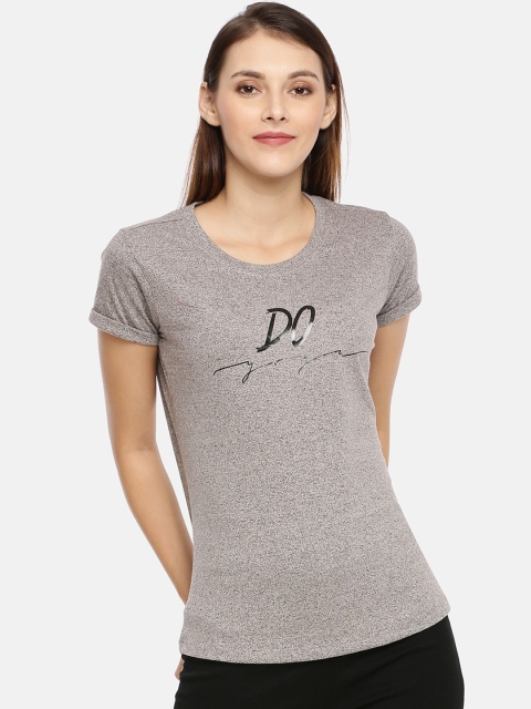 

GOLDSTROMS Women Grey Printed Pure Cotton Top