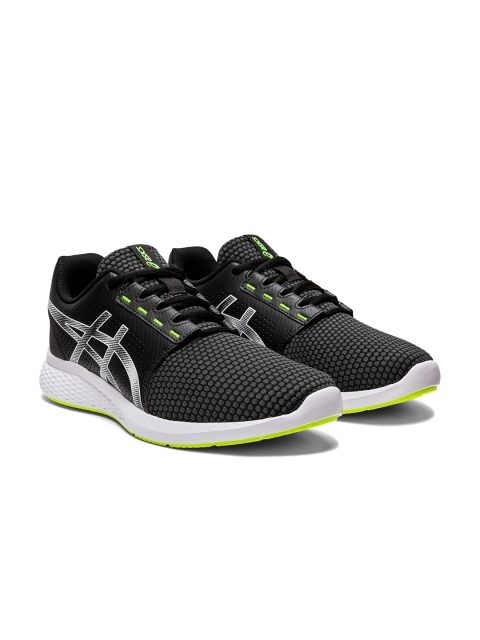 

ASICS Men Charcoal Grey & Black Woven Design Gel Torrance 2 Sneakers
