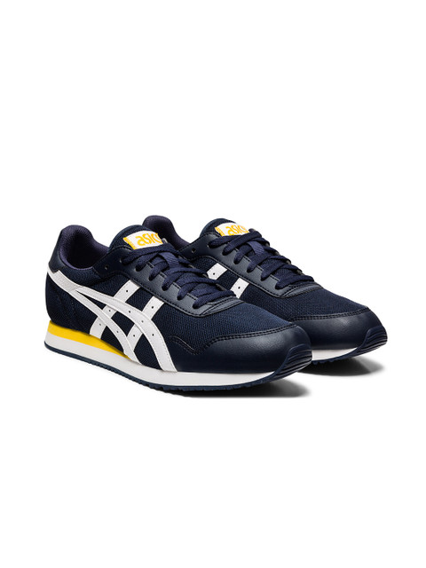 

ASICS Men Blue & White Tiger Runner Sneakers