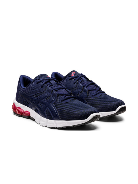 

ASICS Men Navy Blue Woven Design Gel Quantum 90 2 Running Shoes